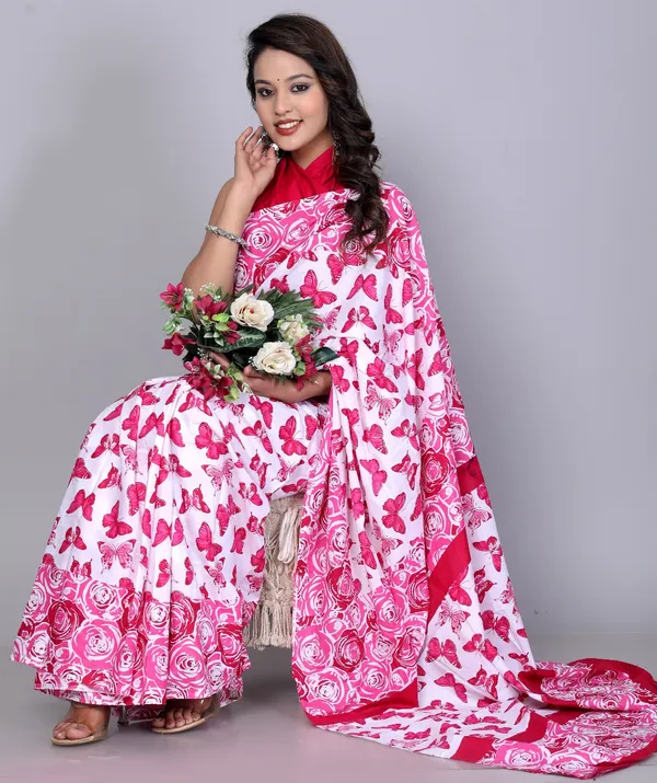 Pink_Pure_Cotton_Printed_Sarees_For_Women