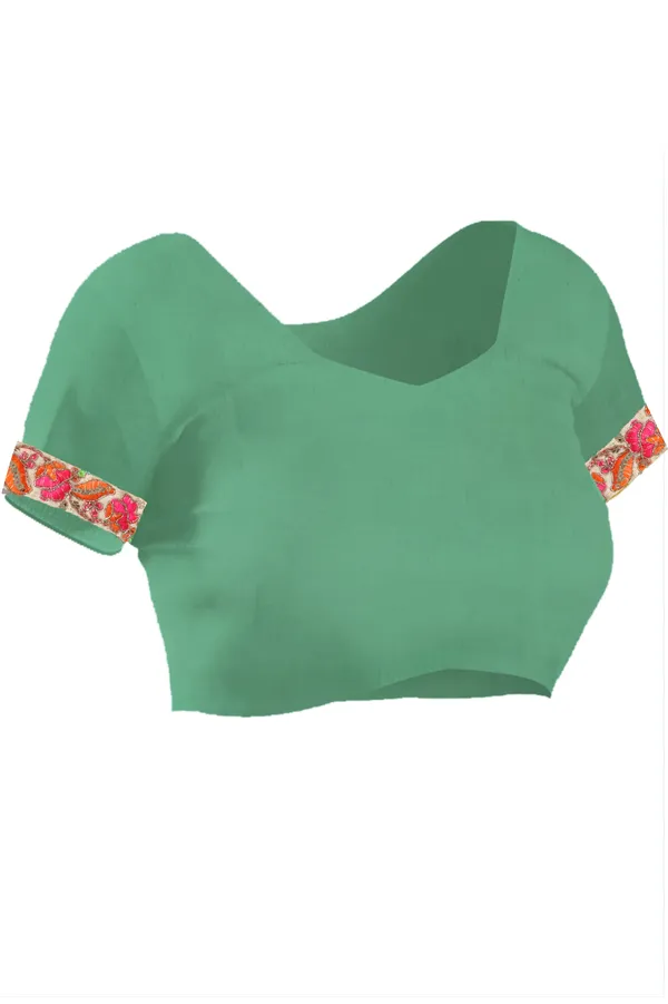 Green_Pure_Chiffon_Leheriya_Embroidered_Border_Sarees_For_Women