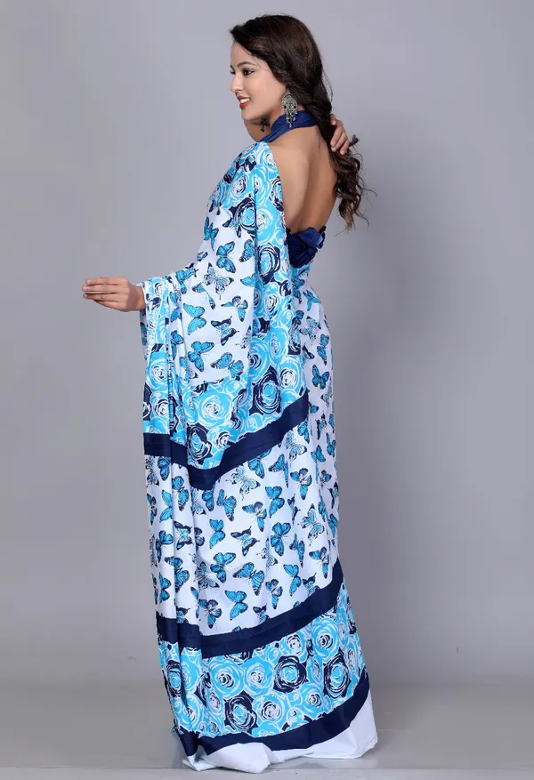 Blue_Pure_Cotton_Printed_Sarees_For_Women