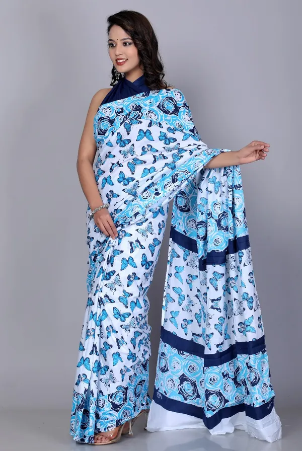 Blue_Pure_Cotton_Printed_Sarees_For_Women