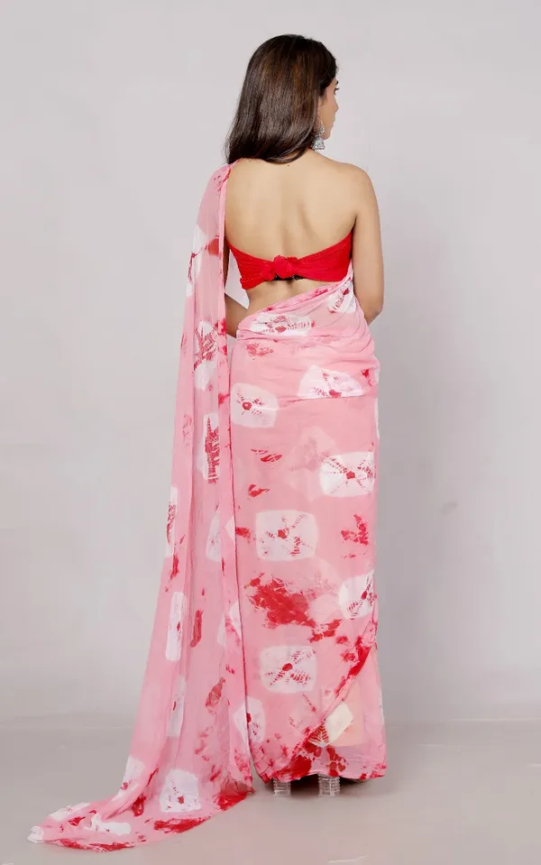 Pink_Pure_Chiffon_Printed_Saree_Bandhini_Printed_Sarees_For_Women