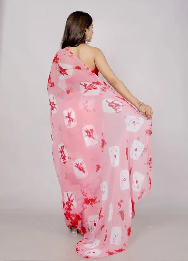Pink_Pure_Chiffon_Printed_Saree_Bandhini_Printed_Sarees_For_Women