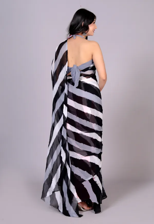 Grey_Jaipuri_Leheriya_Printed_Pure_Chiffon_Saree_For_Women