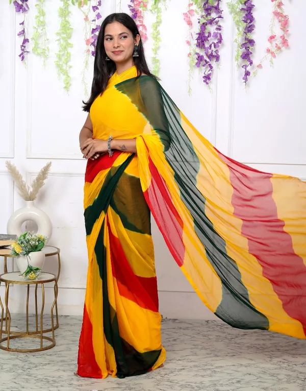 Multicolor_Pure_Chiffon_Trendy_Leheriya_Chiffon_Sarees_For_Women
