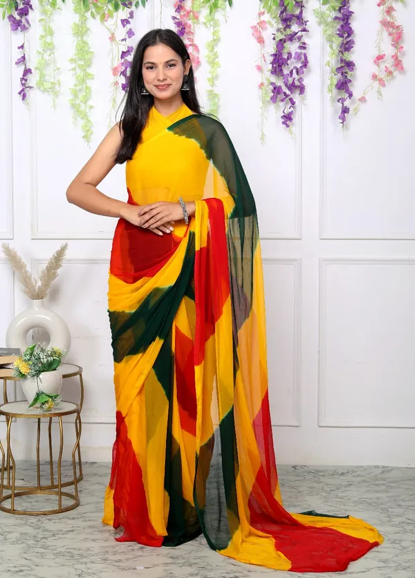 Multicolor_Pure_Chiffon_Trendy_Leheriya_Chiffon_Sarees_For_Women