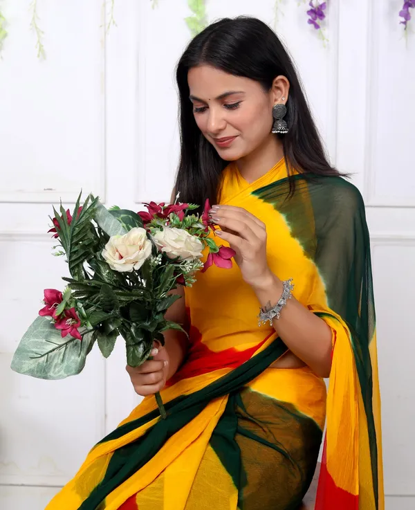 Multicolor_Pure_Chiffon_Trendy_Leheriya_Chiffon_Sarees_For_Women