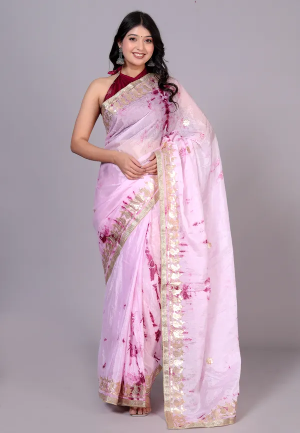 Purple_Designer_Gotta_Work_Silk_Chiffon_Printed_Saree
