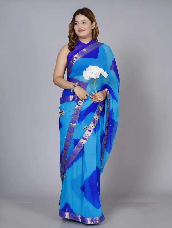Blue_Chiffon_Sarees_For_Women_Fancy_Party_Wear_Sarees,_Wedding_Sarees,_Farewell_Sarees,_Printed_Sarees,_Designer_Sarees,_Bollywood_Sarees,_Latest_Sarees_Trendy_Sarees_Bandhini_Saree,_Sarees_For_Farewell_Party,_Latest_Saree_Design,Blue_Saree