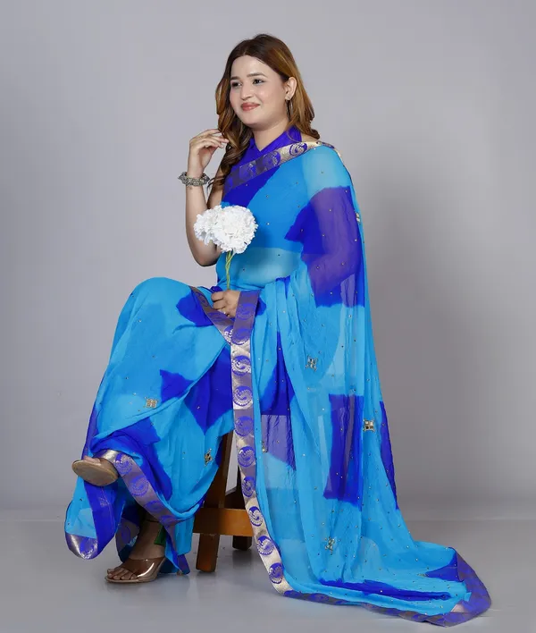 Blue_Chiffon_Sarees_For_Women_Fancy_Party_Wear_Sarees,_Wedding_Sarees,_Farewell_Sarees,_Printed_Sarees,_Designer_Sarees,_Bollywood_Sarees,_Latest_Sarees_Trendy_Sarees_Bandhini_Saree,_Sarees_For_Farewell_Party,_Latest_Saree_Design,Blue_Saree