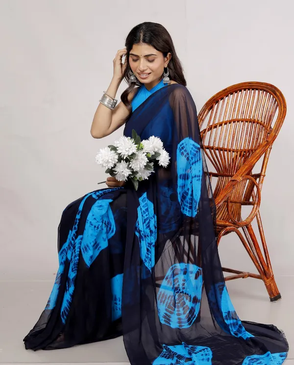 Blue_Pure_Chiffon_Printed_Saree_Bandhini_Printed_Sarees_For_Women