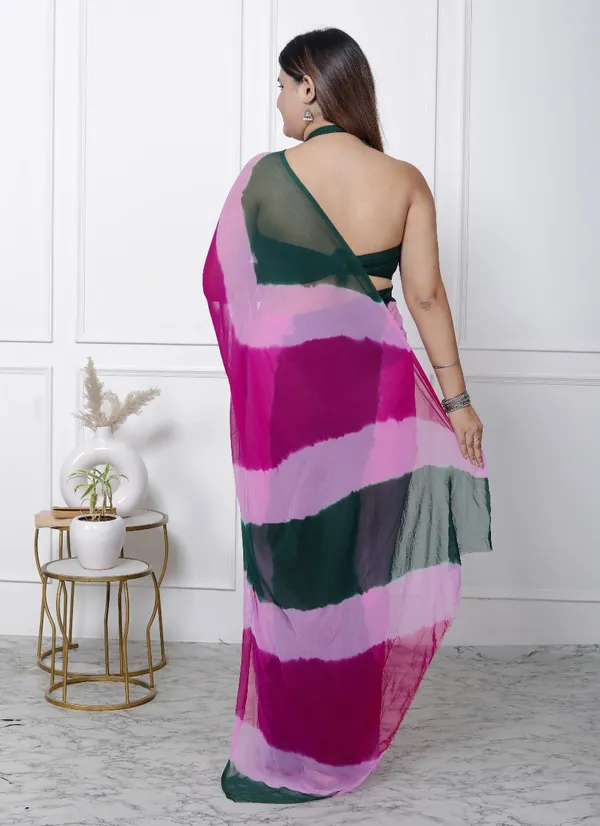 Pink_Pure_Chiffon_Printed_Leheriya_Printed_Sarees_For_Women