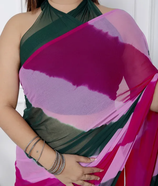 Pink_Pure_Chiffon_Printed_Leheriya_Printed_Sarees_For_Women