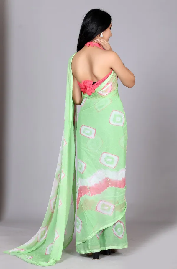 Green_Trendy_Printed_Printed_Bandhini_Sarees_For_Women