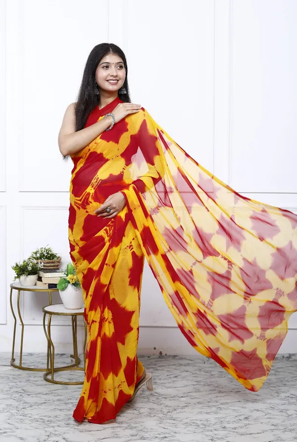 Grey_Pure_Chiffon_Trendy_Checked_Shibori_Tie_And_Dye_Chiffon_Sarees_For_Women