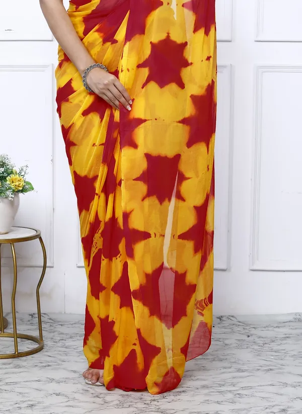 Grey_Pure_Chiffon_Trendy_Checked_Shibori_Tie_And_Dye_Chiffon_Sarees_For_Women