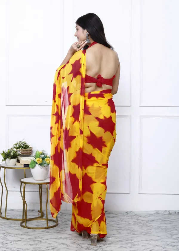 Grey_Pure_Chiffon_Trendy_Checked_Shibori_Tie_And_Dye_Chiffon_Sarees_For_Women