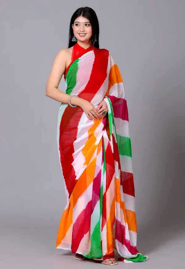 Multicolor_Pure_Chiffon_Trendy_Leheriya_Chiffon_Sarees_For_Women