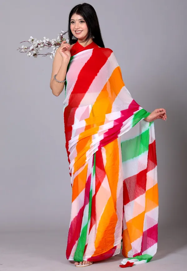 Multicolor_Pure_Chiffon_Trendy_Leheriya_Chiffon_Sarees_For_Women