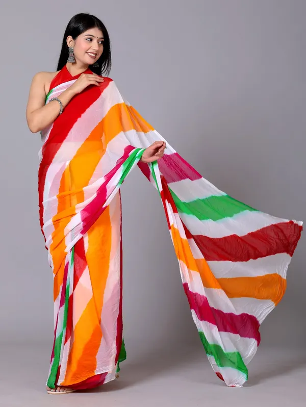 Multicolor_Pure_Chiffon_Trendy_Leheriya_Chiffon_Sarees_For_Women