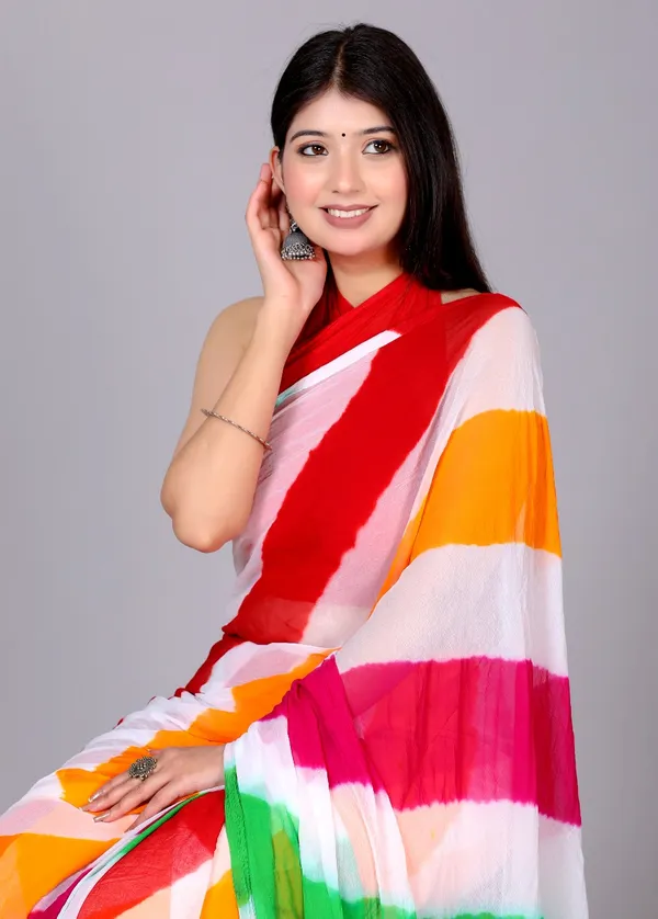 Multicolor_Pure_Chiffon_Trendy_Leheriya_Chiffon_Sarees_For_Women