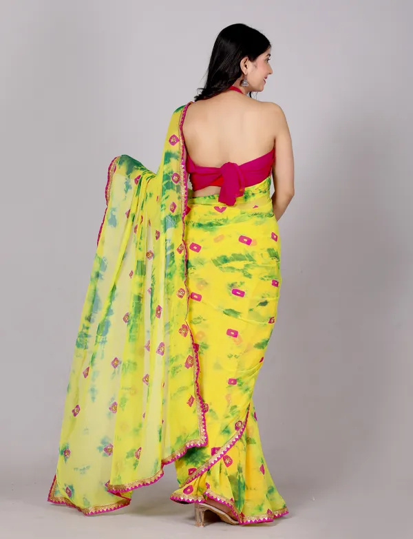 Mint_Bandhani_Stone_Work_Printed_Chiffon_Printed_Sarees_For_Women