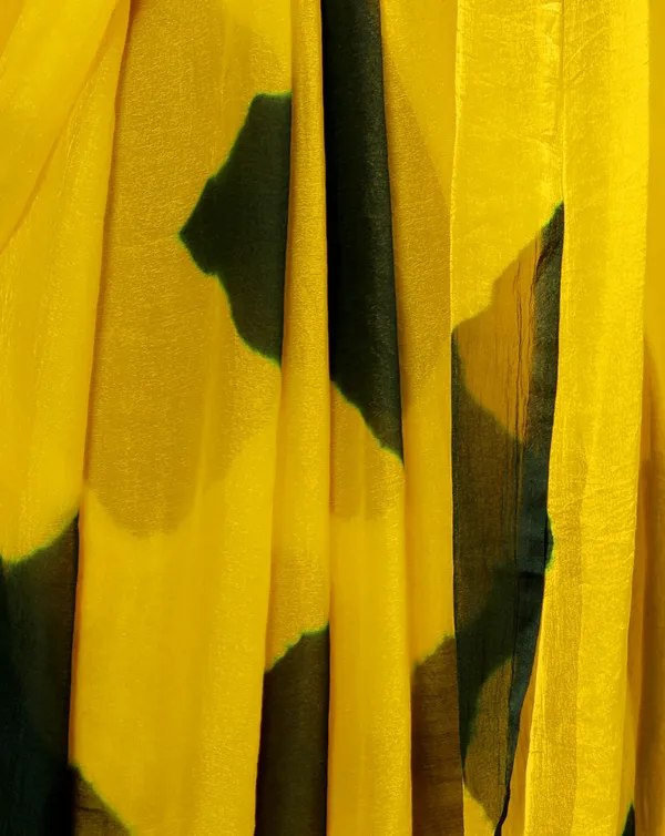 Green_Pure_Chiffon_Printed_Checked_Printed_Sarees_For_Women