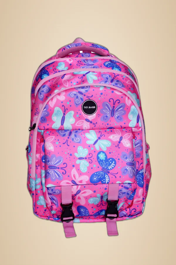 Waterproof_Pink_Flora_34_Liters_Unisex_School_College_Backpack