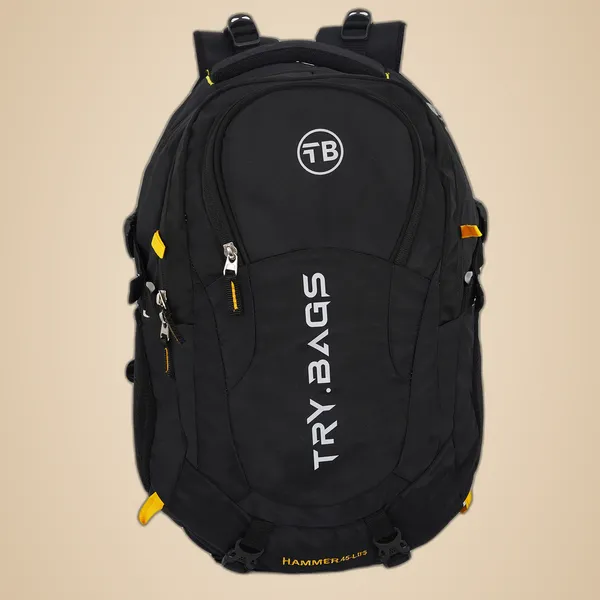 Waterproof_Zed_Black_Hammer_Chase_Unisex_Nylon_45L_Travel_Laptop_Backpack_Water_Resistant_Slim_Durable_Fits_Up_To_17.3_Inch_Laptop_Notebook