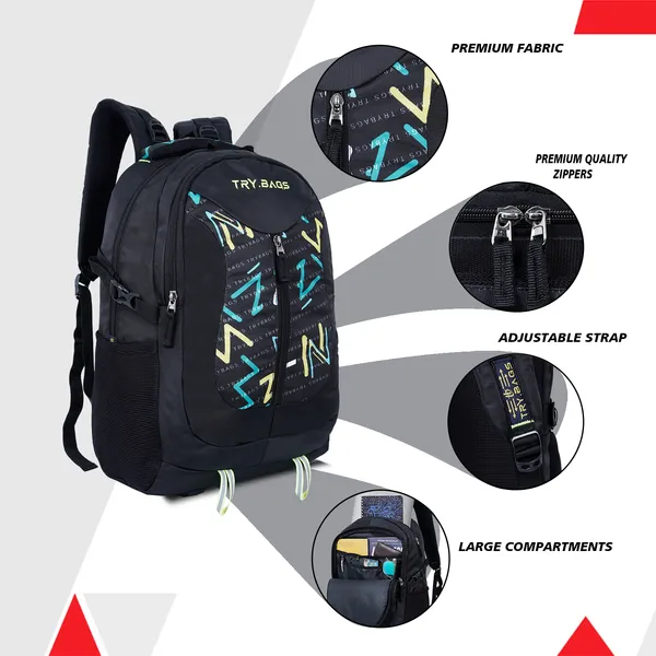 Waterproof_Black_Fury_28_Ltrs_Casual_Laptop_Backpack