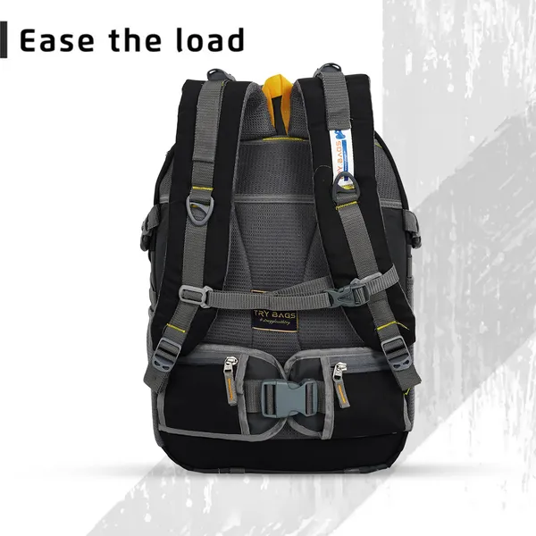 Waterproof_Black_&_Grey_Hammer_Chase_Unisex_Nylon_45L_Travel_Laptop_Backpack_Water_Resistant_Slim_Durable_Fits_Up_To_17.3_Inch_Laptop_Notebook