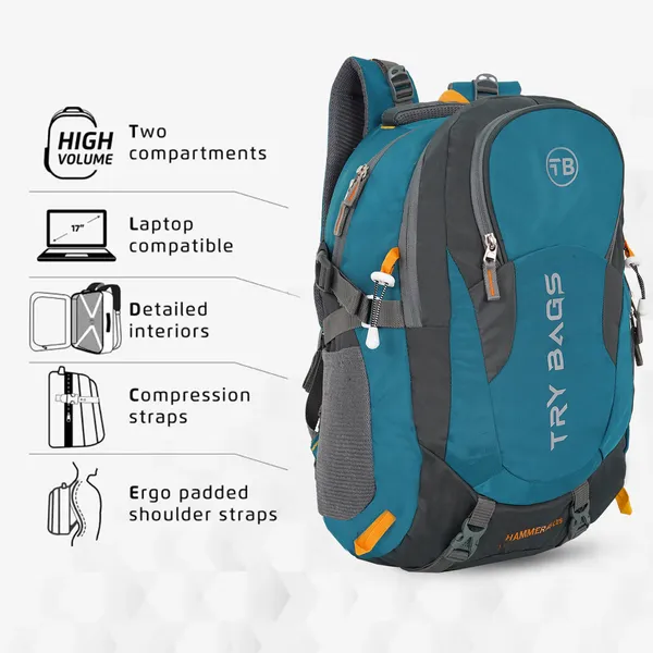 Waterproof_Airforce_&_Grey_Hammer_Chase_Unisex_Nylon_45L_Travel_Laptop_Backpack_Water_Resistant_Slim_Durable_Fits_Up_To_17.3_Inch_Laptop_Notebook