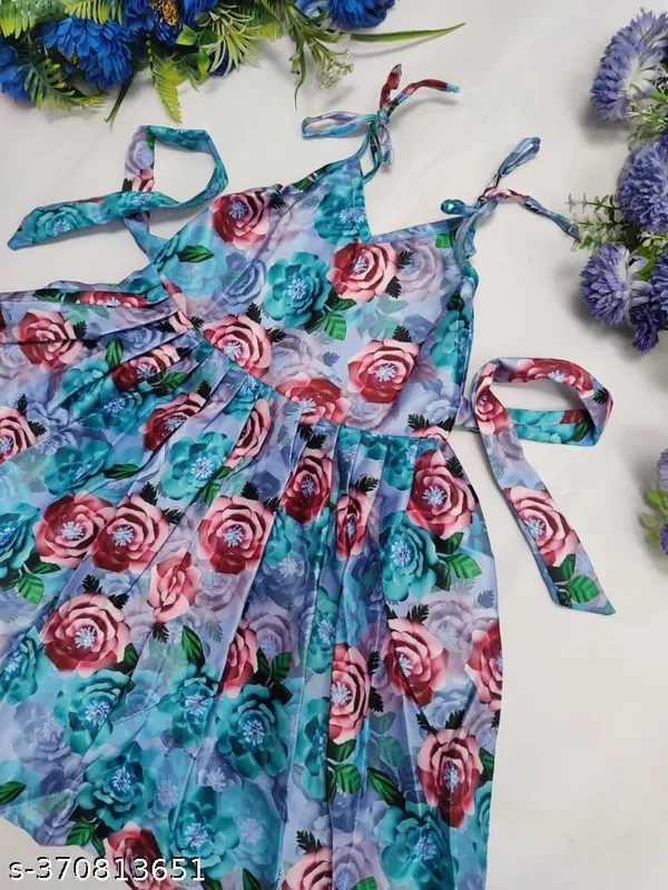 Multicolor_polyester_Fruit_Print_Sleeveless_Printed_Shirred_Tie_Shoulder_Cami_Dress_for_Girls