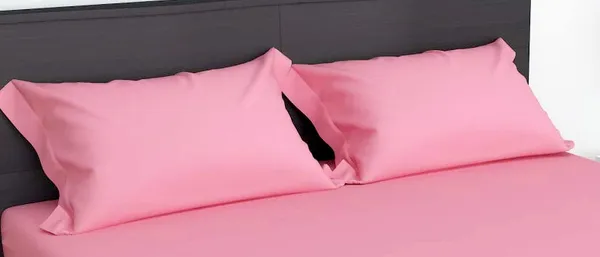 Pink_Microfiber_Solid_Fitted_With_1_Double_Bedsheet_|_(72*78)_&_2_Pillow_Covers_(18*28)