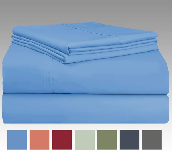 Light_Blue_Solid_Microfiber_With_1_Double_Bedsheet_|_(90*95)_&_2_Pillow_Covers_(18*28)