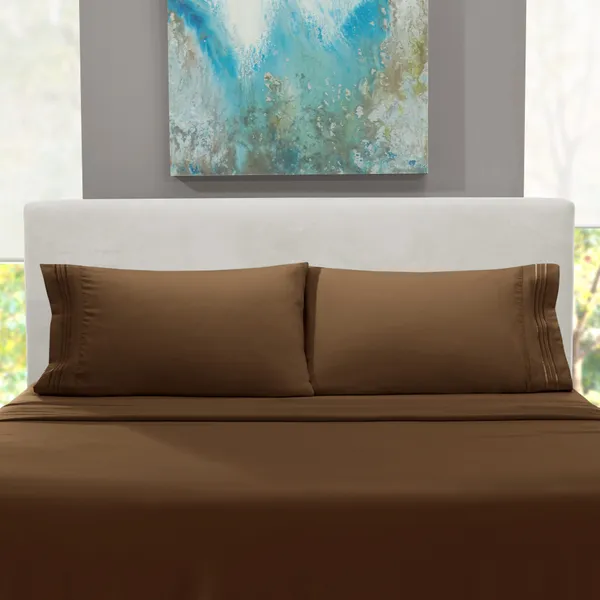 Brown_Microfiber_Solid_Fitted_With_1_Double_Bedsheet_|_(72*78)_&_2_Pillow_Covers_(18*28)