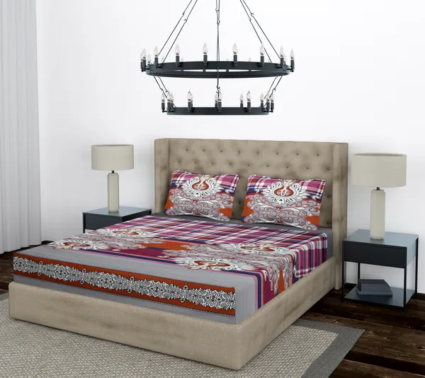 Grey_DmFitted_Microfiber_With_1_Double_Bedsheet_|_(72*78)_&_2_Pillow_Covers_(18*28)