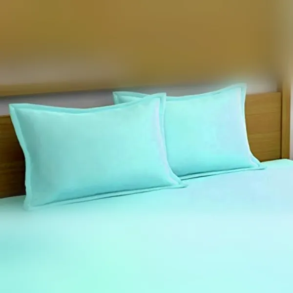 Aqua_Microfiber_Solid_Fitted_With_1_Double_Bedsheet_|_(72*78)_&_2_Pillow_Covers_(18*28)