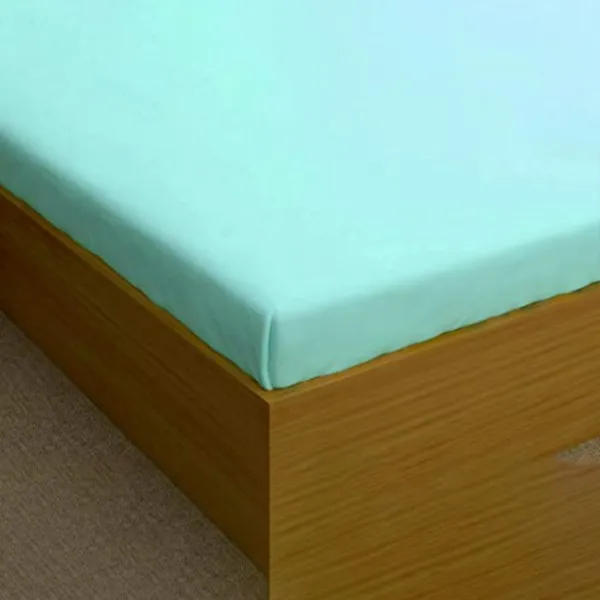 Aqua_Microfiber_Solid_Fitted_With_1_Double_Bedsheet_|_(72*78)_&_2_Pillow_Covers_(18*28)