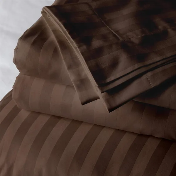 Dark_Brown_Stp_Fitted_Microfiber_With_1_Double_Bedsheet_|_(72*78)_&_2_Pillow_Covers_(18*28)