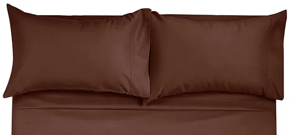 Brown_Solid_Microfiber_With_1_Double_Bedsheet_|_(90*95)_&_2_Pillow_Covers_(18*28)
