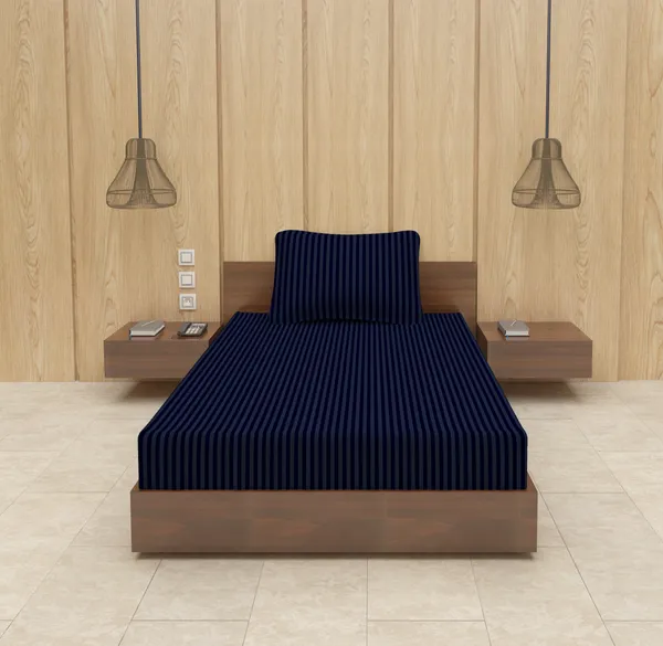 Navy_Stp_Single_Microfiber_With_1_Single_Bedsheet_|_(60*90)_&_1_Pillow_Cover_(18*28)