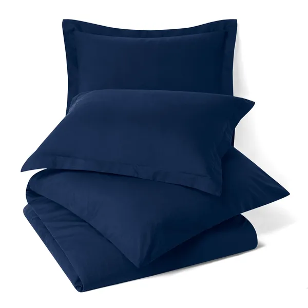 Navy_Solid_Microfiber_With_1_Double_Bedsheet_|_(90*95)_&_2_Pillow_Covers_(18*28)