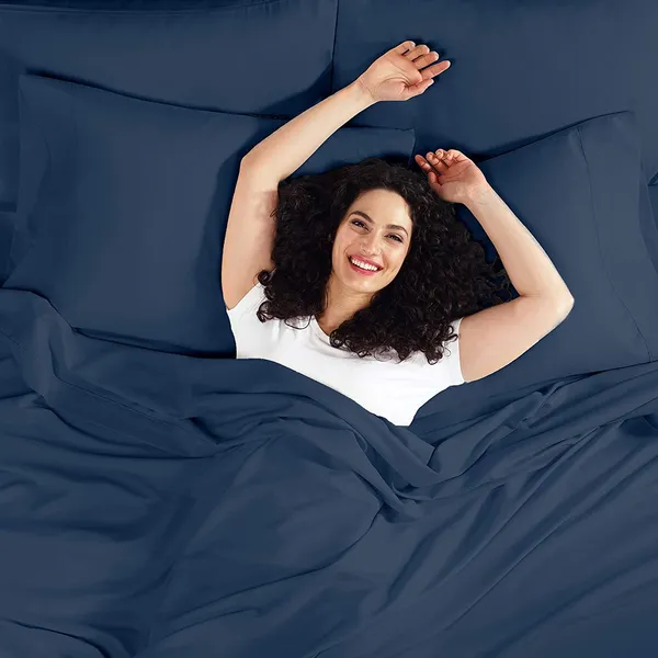 Navy_Solid_Microfiber_With_1_Double_Bedsheet_|_(90*95)_&_2_Pillow_Covers_(18*28)