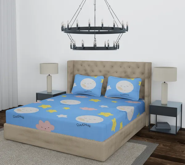 Sunshwe_Fitted_Microfiber_With_1_Double_Bedsheet_|_(72*78)_&_2_Pillow_Covers_(18*28)
