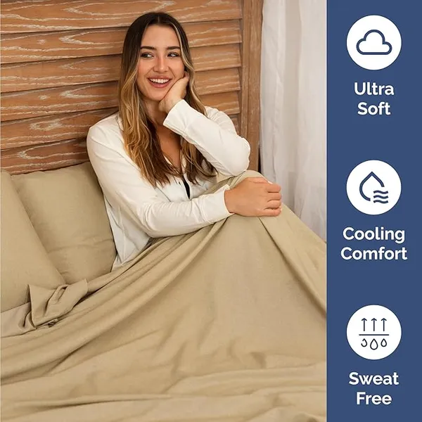 Beige_Microfiber_Solid_Fitted_With_1_Double_Bedsheet_|_(72*78)_&_2_Pillow_Covers_(18*28)