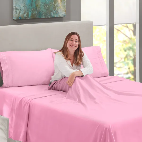 Pink_Solid_Microfiber_With_1_Double_Bedsheet_|_(90*95)_&_2_Pillow_Covers_(18*28)