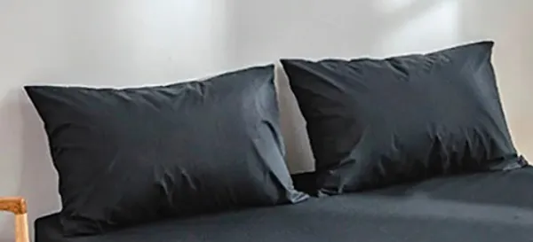 Black_Solid_Microfiber_With_1_Double_Bedsheet_|_(90*95)_&_2_Pillow_Covers_(18*28)