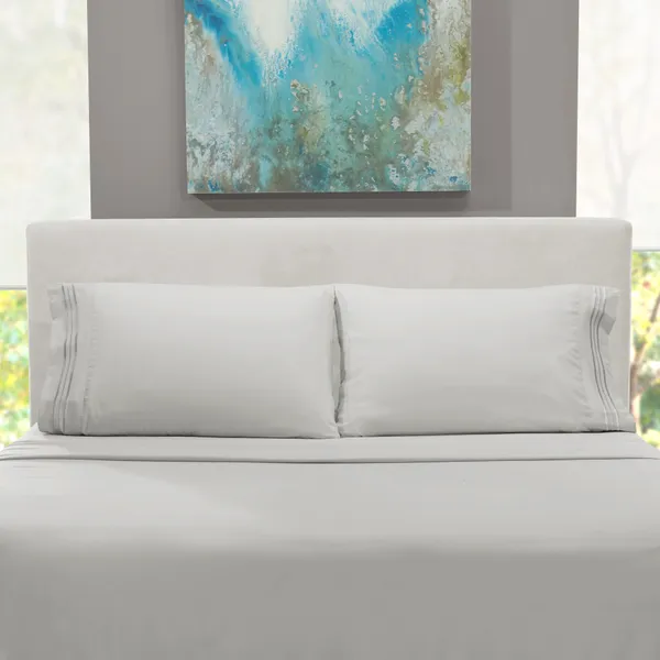 Grey_Microfiber_Solid_Fitted_With_1_Double_Bedsheet_|_(72*78)_&_2_Pillow_Covers_(18*28)