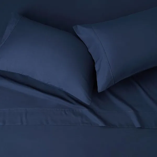 Navy_Microfiber_Solid_Fitted_With_1_Double_Bedsheet_|_(72*78)_&_2_Pillow_Covers_(18*28)