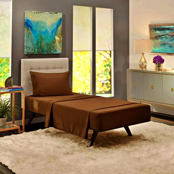 Brown_Single_Solid_Fitted_Microfiber_With_1_Single_Bedsheet_|_(36*78)_&_1_Pillow_Cover_(18*28)